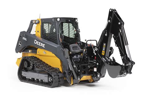 john deere back hoe skid steer|skid steer front hoe attachment.